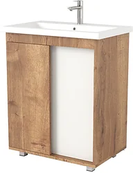 Тумба под умывальник Дабер  013 Cersanit Como 70 Т13.7C.0.21 (дуб галифакс/белый)