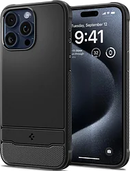 Чехол для телефона Spigen Rugged Armor (MagFit) для iPhone 15 Pro Max ACS06561 (черный) Чехол для телефона Spigen Rugged Armor (MagFit) для iPhone 15 Pro Max ACS06561 (черный)