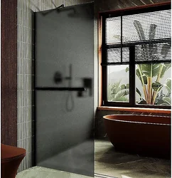 Душевая перегородка MaybahGlass 99x195 MGD-1462-6ш (графитовое матовое стекло/черный) Душевая перегородка MaybahGlass 99x195 MGD-1462-6ш (графитовое матовое стекло/черный)