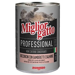 Miglior (0.405 кг) 1 шт. Gatto Professional Line Shrimps and Salmon