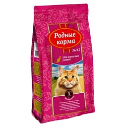 Родные корма (0.409 кг) Сухой корм для взрослых кошек мясное рагу