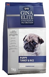 Gina Elite (1 кг) Puppy Turkey & Rice
