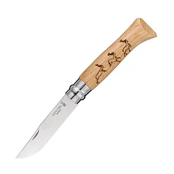 Складной нож Opinel N°8 Animalia (олени)