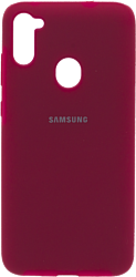 EXPERTS Original Tpu для Samsung Galaxy A11/M11 с LOGO (малиновый)