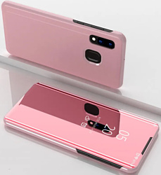Case Smart view для Samsung Galaxy A40 (розовое золото)