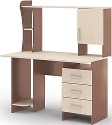 Стол для работы Стендмебель №5 (ясень шимо светлый/ясень шимо темный)