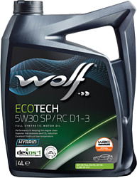 Wolf EcoTech 5W-30 SP/RC D1-3 4л