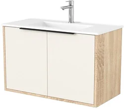 Тумба под умывальник Дабер 018 WeltWasser Deilbach 7517-80 Т18.8W.0.18Ч (бежевый/дуб бардолино/ручка черная) Тумба под умывальник Дабер 018 WeltWasser Deilbach 7517-80 Т18.8W.0.18Ч (бежевый/дуб бардолино/ручка черная)