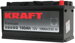 Автомобильный аккумулятор KRAFT Premium R+ (100Ah) Автомобильный аккумулятор KRAFT Premium R+ (100Ah)