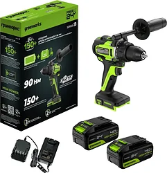 Дрель-шуруповерт Greenworks GD24DD90 3707507CUD