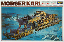 Hasegawa Тяжелое орудие на рельсах Karl On Railway Carrier