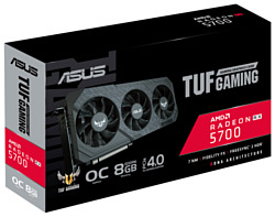 ASUS TUF Radeon RX 5700 1565 MHz PCI-E 4.0 8192MB 14000MHz 256 bit HDMI 3xDisplayPort HDCP GAMING X3 OC