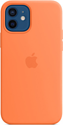 Apple MagSafe Silicone Case для iPhone 12/12 Pro (кумкват)