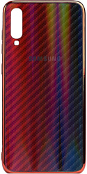 EXPERTS Aurora Glass для Samsung Galaxy A70 с LOGO (красно-синий)