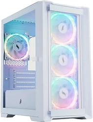 Корпус для компьютера 1stPlayer TRILOBITE T4-G ARGB (белый)