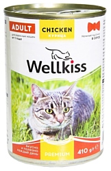 Wellkiss Нежные кусочки с курицей для кошек (0.41 кг) 1 шт.