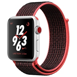 Apple Watch Series 3 Cellular 38mm Aluminum Case with Nike Sport Loop