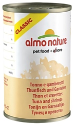 Almo Nature (0.14 кг) 1 шт. Classic Adult Cat Tuna and Shrimps