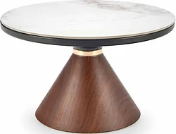 Журнальный столик Halmar Genesis (белый мрамор/ореховый/золотой) Журнальный столик Halmar Genesis (белый мрамор/ореховый/золотой)