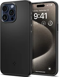 Чехол для телефона Spigen Thin Fit для iPhone 15 Pro Max ACS06544 (черный) Чехол для телефона Spigen Thin Fit для iPhone 15 Pro Max ACS06544 (черный)