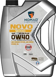 Моторное масло Nomad Novo 9000 0W-40 API SN PLUS ACEA A3/B4 4л Моторное масло Nomad Novo 9000 0W-40 API SN PLUS ACEA A3/B4 4л