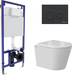 Унитаз Berges Wasserhaus Vita Rimless 043378 (с сиденьем)