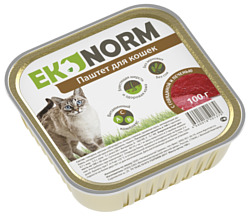 Ekonorm (0.1 кг) 1 шт. Паштет с говядиной и печенью