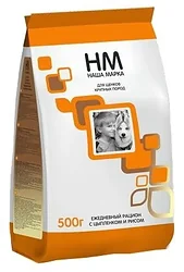 Наша Марка (0.5 кг) Для щенков крупных пород с цыплёнком и рисом Наша Марка (0.5 кг) Для щенков крупных пород с цыплёнком и рисом
