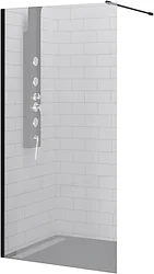 Душевая перегородка RGW WA-010B 90 (черный/матовое стекло)