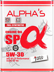 Alpha's 5W-30 SP/CF GF-6A 4л