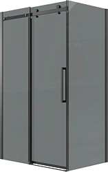 Душевой уголок Grossman Classic 100x90x195 120.K33.04.1090.21.10 (черный матовый/тонированно стекло)