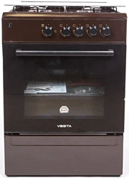 Газовая плита VESTA Bergamo VGG 10-G (коричневый)