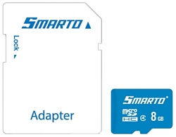 Smarto microSDHC Class 4 8GB + SD adapter