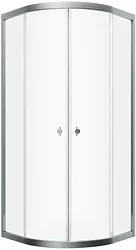 Душевой уголок Triton Альфа Хром А1 100х100 без поддона (прозрачное стекло)