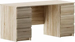 Стол для работы Mio Tesoro Кастор 6 ящиков 151x65 2.03.06.040.3 (дуб сонома)
