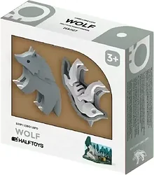 Конструктор Halftoys Animal Волк с диорамой HA007
