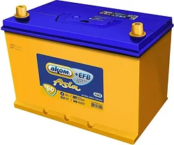 Автомобильный аккумулятор AKOM Asia EFB R+ (90Ah)