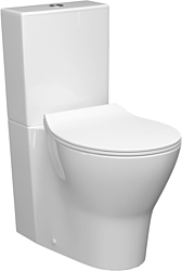 Унитаз Керамин Сканди Slim МЛ 2-режим (белый) Унитаз Керамин Сканди Slim МЛ 2-режим (белый)