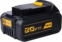 Аккумулятор Volat для DeWalt 20.0V 6.0Ah (Li-ion) DEW-DCB200 Аккумулятор Volat для DeWalt 20.0V 6.0Ah (Li-ion) DEW-DCB200