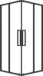 Душевой уголок Grossman Cosmo 90x90x195 300.K33.02.9090.21.00 (черный матовый/прозрачное стекло)