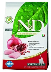 Farmina N&D Grain-Free Feline Chicken & Pomegranate Kitten (0.3 кг)