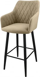 Гальваник Диаманте барный (ткань, черный муар/catania latte)