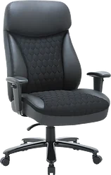 Кресло CHAIRMAN CH414 (экокожа/ткань черный)