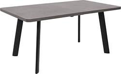 Кухонный стол Мамадома Leon lux radial-180 раздвижной 180-240х95 (дымчатая керамика/черный)