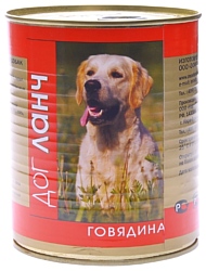 Dog Lunch (0.75 кг) 1 шт. Говядина в желе для собак
