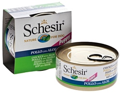 Schesir (0.15 кг) 1 шт. Кусочки в собственном соку. Курица с алоэ для щенков