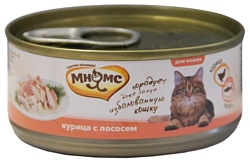 Мнямс (0.07 кг) 1 шт. Консервы для кошек Курица с лососем в нежном желе