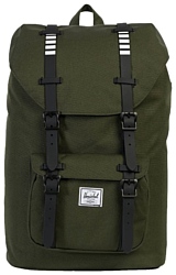 Herschel Little America 25 green (forest night/black rubber/white inset)