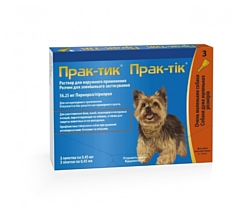 Elanco Прак-тик для собак 2-4,5кг (3 пипетки)