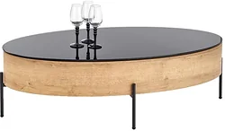 Журнальный столик Halmar Zenga 120x60 (дуб золотой/черный)